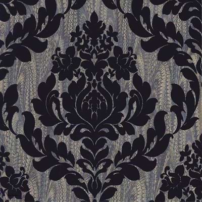 Faversham wallpaper in Navy van 1838 wallcoverings