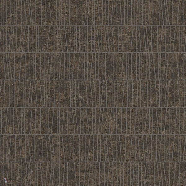 Flysch wallpaper in Dark Brown van Texam
