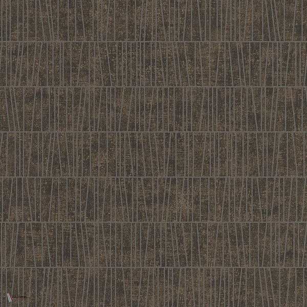 Flysch wallpaper in Dark Brown van Texam