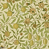 Fruit wallpaper in Lime Green/Tan van Morris & Co