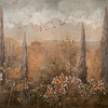 Frutetto wallpaper in Copper by Coordonne