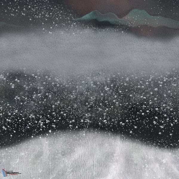 Fuji (nero) Tapete in Thunder van Texam