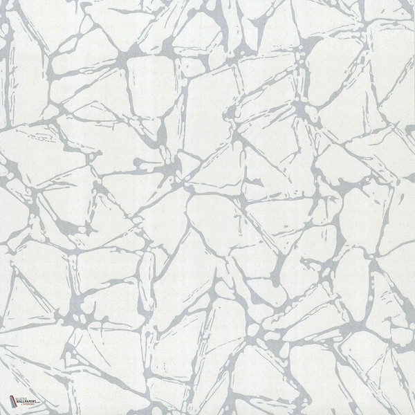 Glaze wallpaper in Silver van 1838 wallcoverings