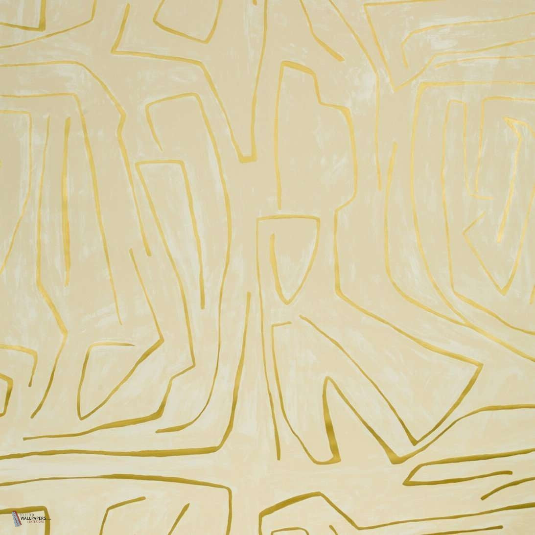 Graffito wallpaper in Ivory/Gold van Kelly Wearstler