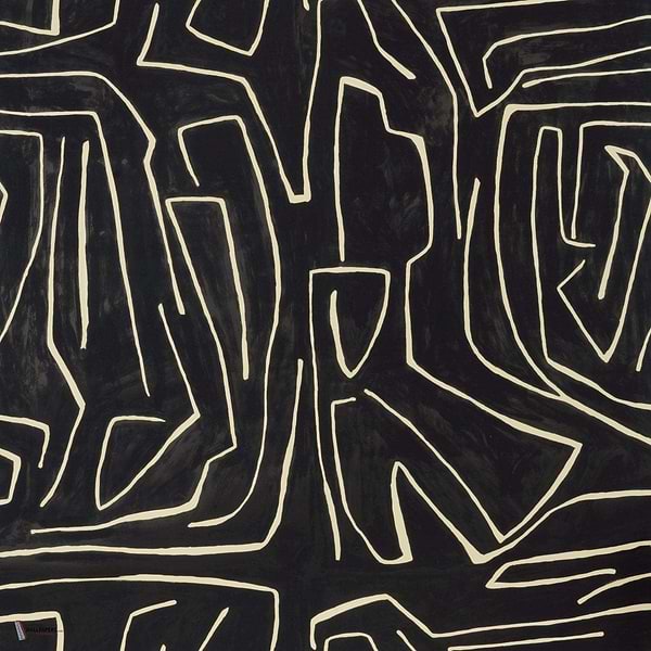 Graffito wallpaper in Onyx Beige van Kelly Wearstler