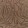 Graffito wallpaper in Sand/Black van Kelly Wearstler