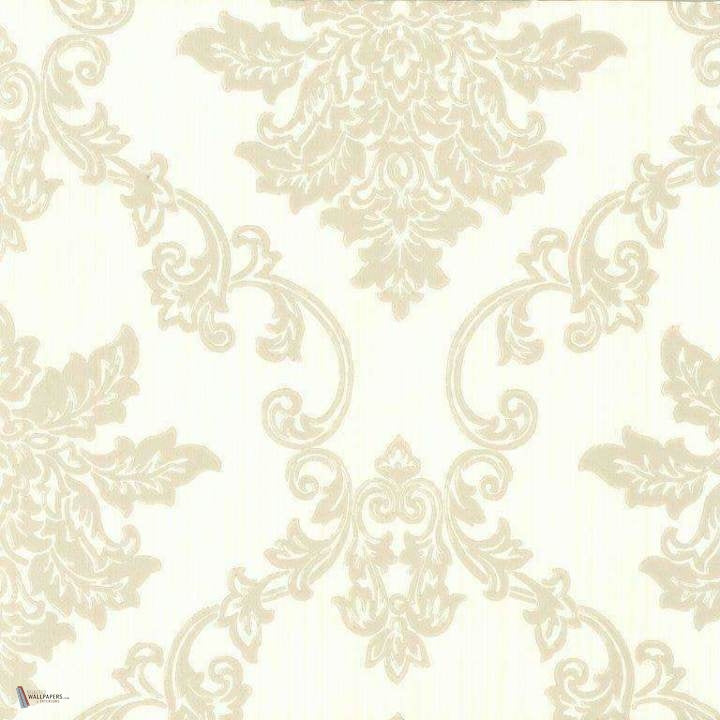 Hampton wallpaper in Ivory van 1838 wallcoverings