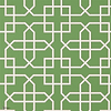 Hampton Trellis Tapete in Green van Sanderson