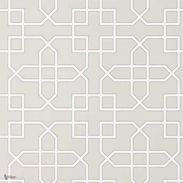 Hampton Trellis Tapete in Grey van Sanderson