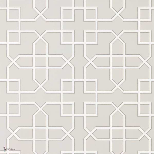 Hampton Trellis Tapete in Grey van Sanderson