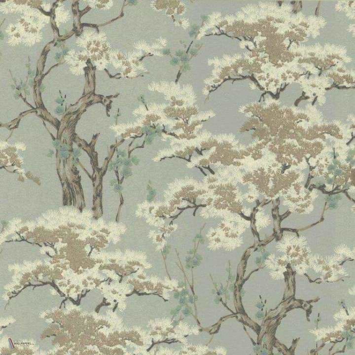 Harewood wallpaper in Seafoam van 1838 wallcoverings