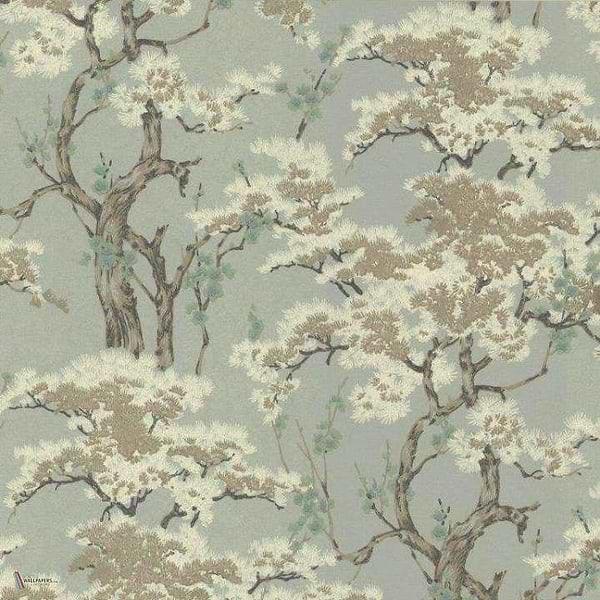 Harewood wallpaper in Seafoam van 1838 wallcoverings