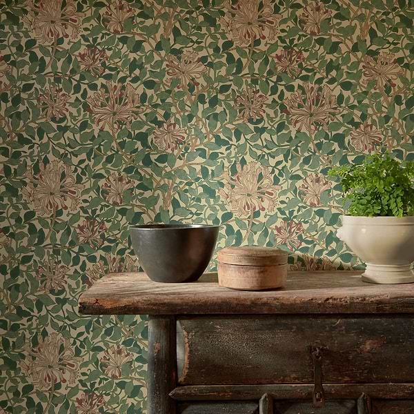 Honeysuckle Tapete van Morris & Co