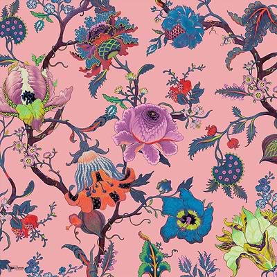 Artemis behang in Amaranth Pink van House of Hackney