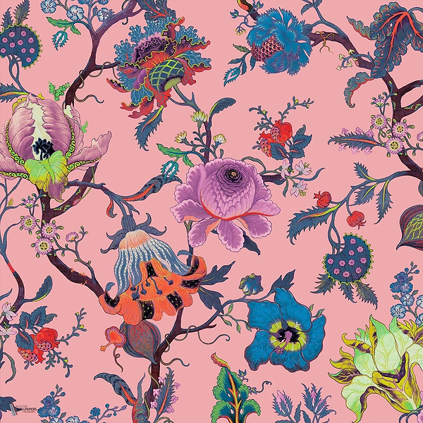 Artemis behang in Amaranth Pink van House of Hackney