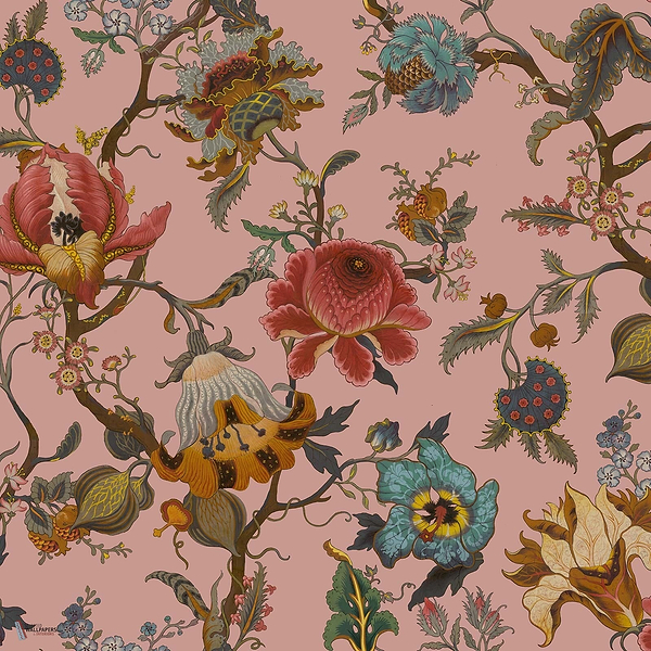 Artemis behang in Blush van House of Hackney