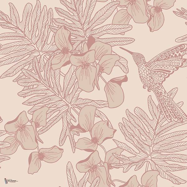 Hummingbird wallpaper in Beach van 1838 wallcoverings