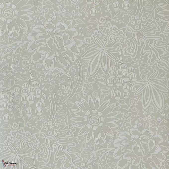 Peony Garden wallpaper-1838 wallcoverings-Ivory-Roll-Selected Wallpapers-Interiors