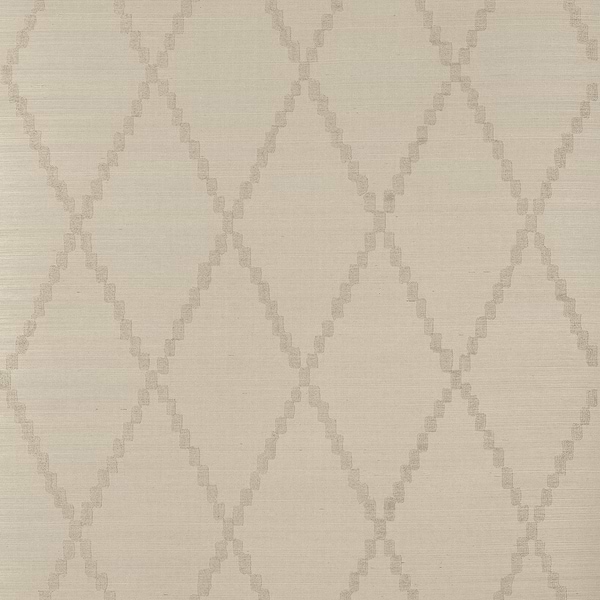 Ribbon Sisal wallpaper-Anna French-Cream-Roll-Selected Wallpapers-Interiors
