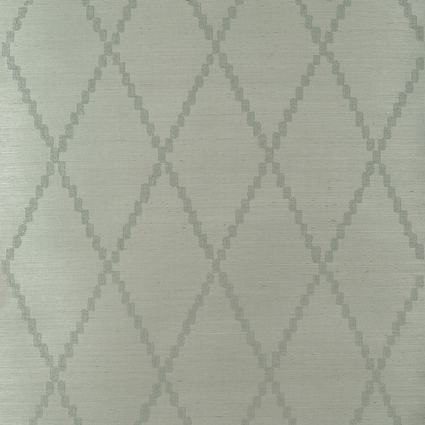 Ribbon Sisal wallpaper-Anna French-Sage-Roll-Selected Wallpapers-Interiors