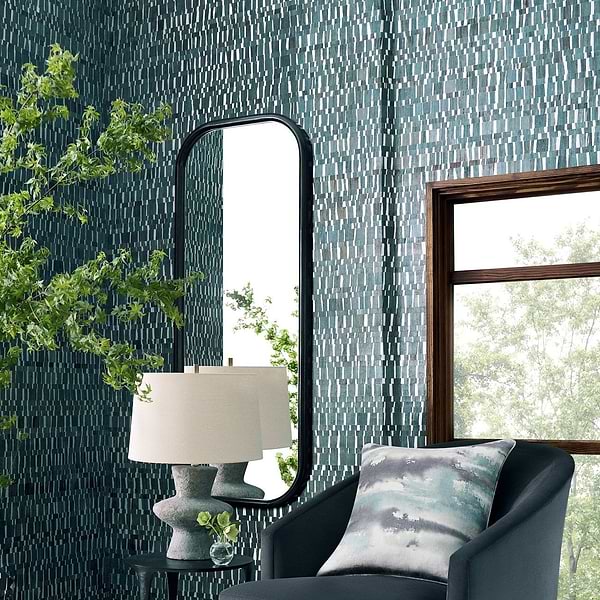 Namonaki wallpaper-Thibaut-Selected Wallpapers-Interiors