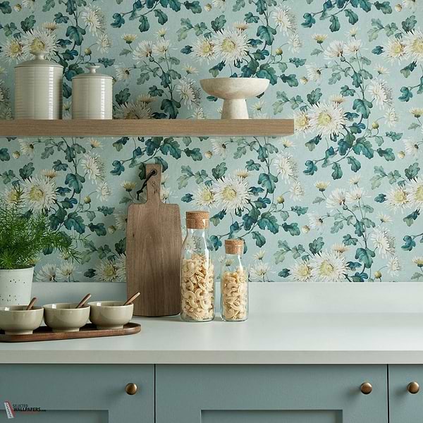 Charlotte wallpaper-1838 wallcoverings-Selected Wallpapers-Interiors