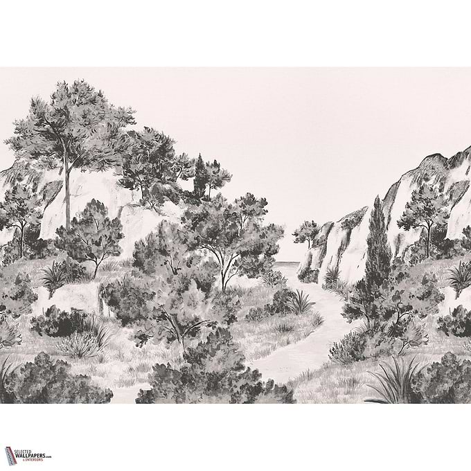 Balade Provençale wallpaper-Les Dominotiers-02-Non Woven (70 cm)-M2-Selected Wallpapers-Interiors