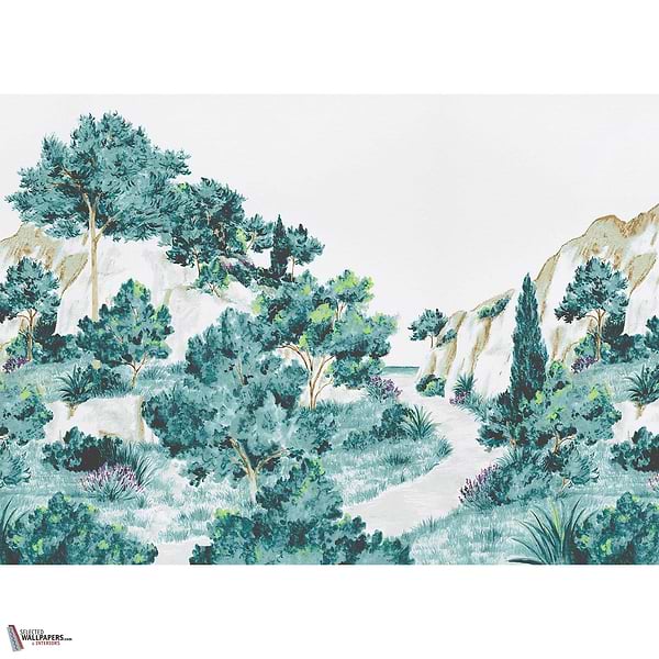 Balade Provençale wallpaper-Les Dominotiers-01-Non Woven (70 cm)-M2-Selected Wallpapers-Interiors