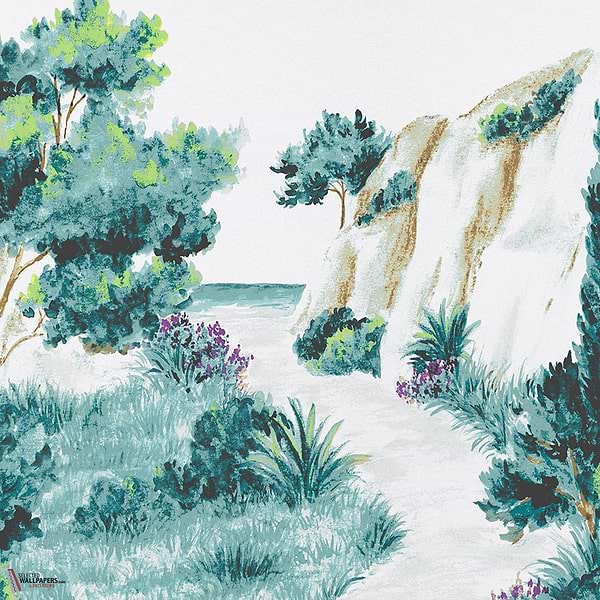 Balade Provençale wallpaper-Les Dominotiers-Selected Wallpapers-Interiors