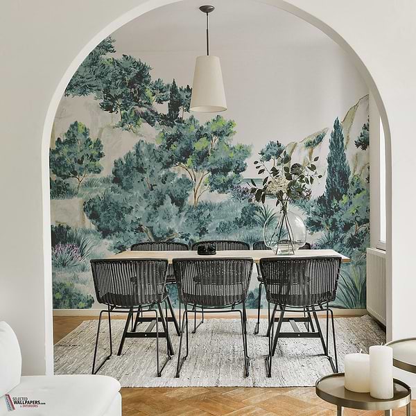 Balade Provençale wallpaper-Les Dominotiers-Selected Wallpapers-Interiors