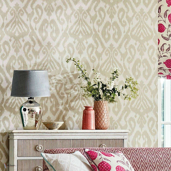 Kasuri wallpaper van Sanderson