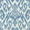 Kasuri wallpaper in Indigo van Sanderson