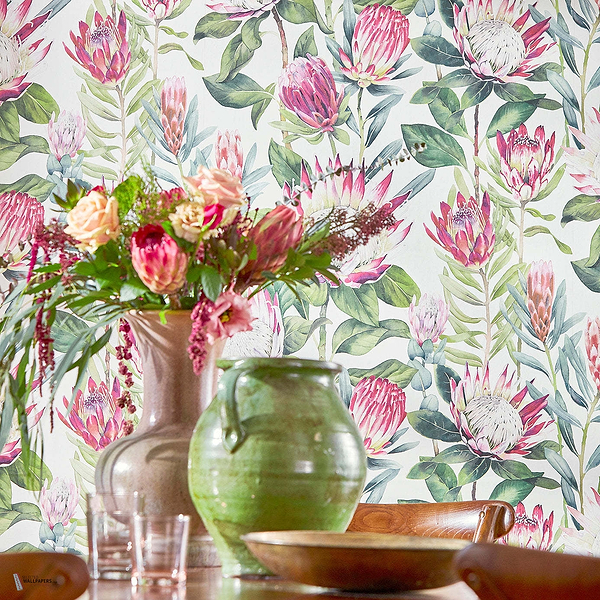 King Protea wallpaper van Sanderson
