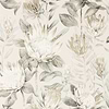 King Protea wallpaper in Linen/Mica van Sanderson