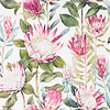 King Protea wallpaper in Rhodera/Cream van Sanderson