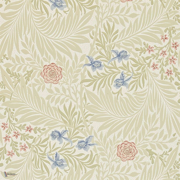 Larkspur Tapete in Manilla van Morris & Co
