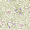 Larkspur Tapete in Olive/Lilac van Morris & Co