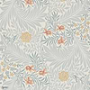 Larkspur Tapete in Slate/Russet van Morris & Co
