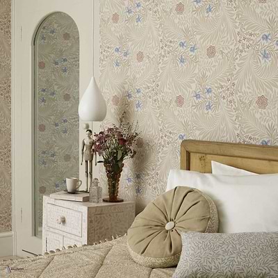 Larkspur Tapete van Morris & Co