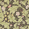 Leicester wallpaper in Chocolade/Olive van Morris & Co