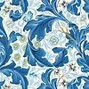 Leicester wallpaper in Paradise Blue van Morris & Co