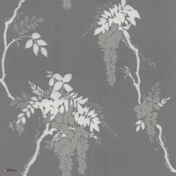 Leonora behang in Gray van 1838 wallcoverings