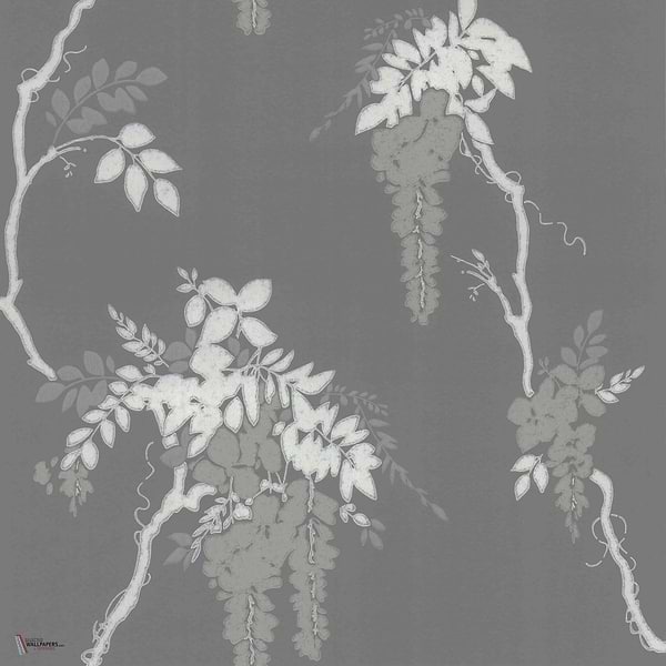 Leonora behang in Gray van 1838 wallcoverings