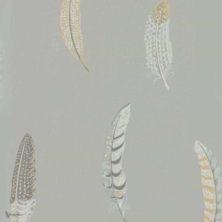Lismore wallpaper in Silver Grey van Sanderson
