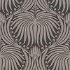 Lotus wallpaper in Black Gray van Farrow & Ball