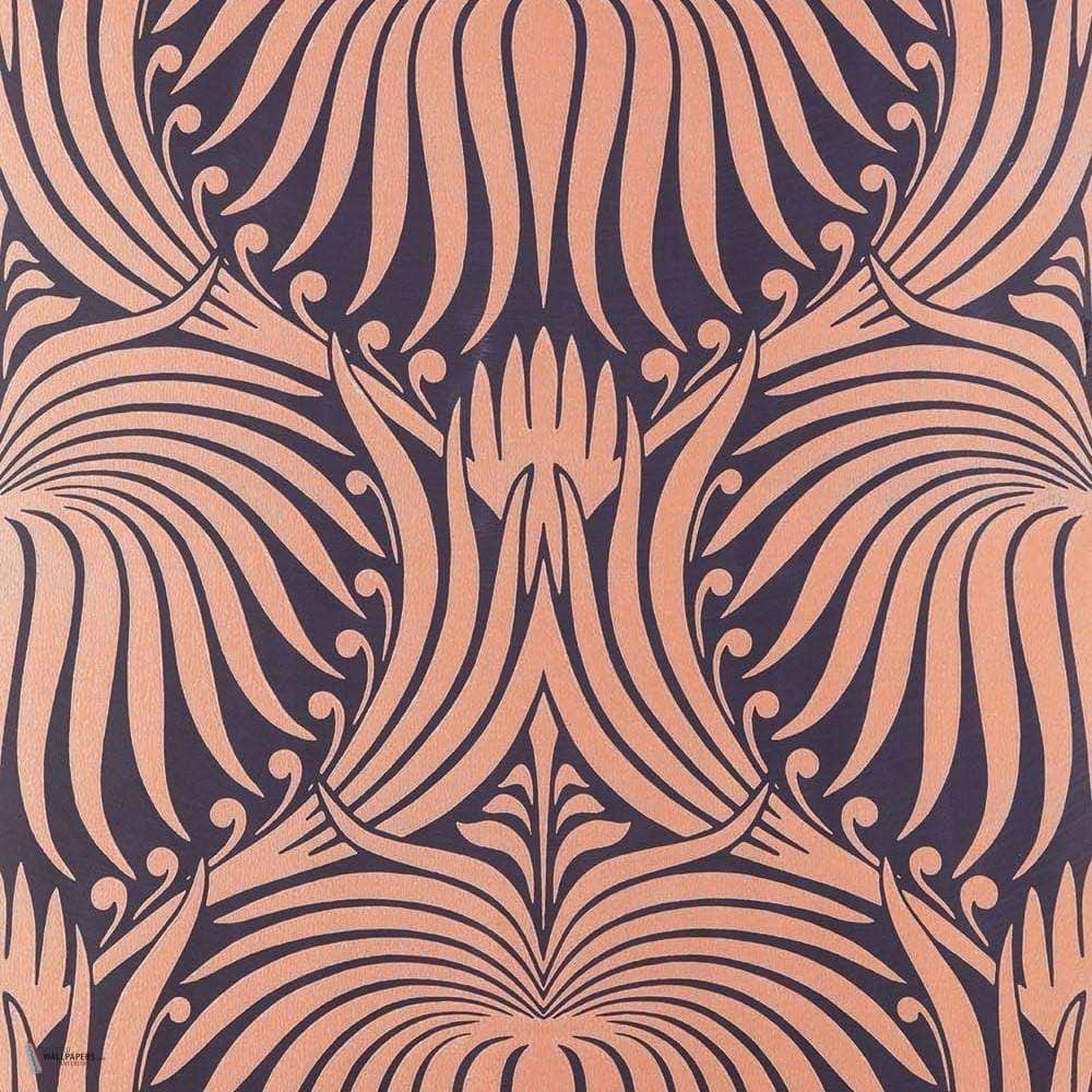 Lotus wallpaper in Copper van Farrow & Ball