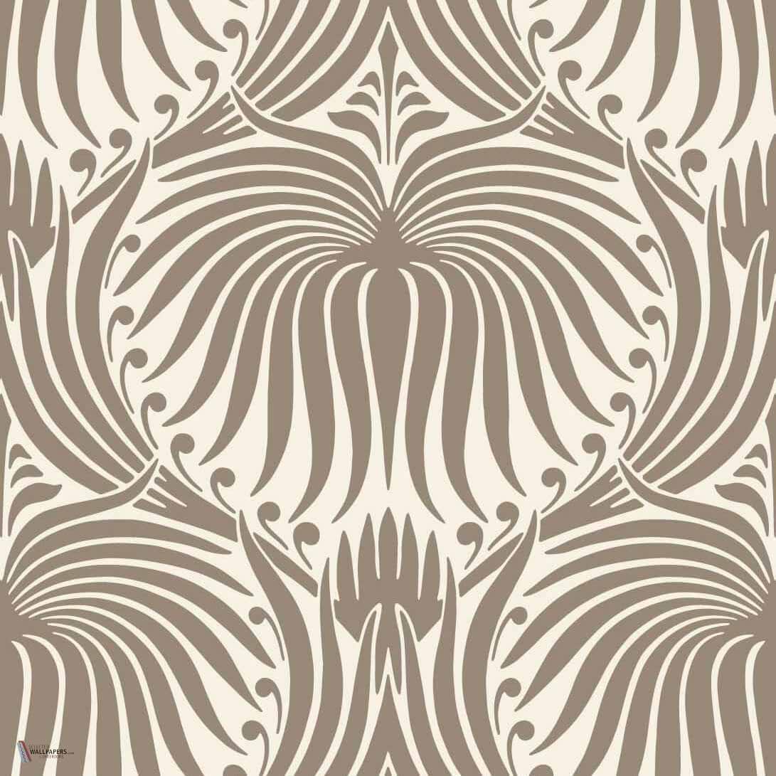 Lotus wallpaper in Mouse's Back van Farrow & Ball