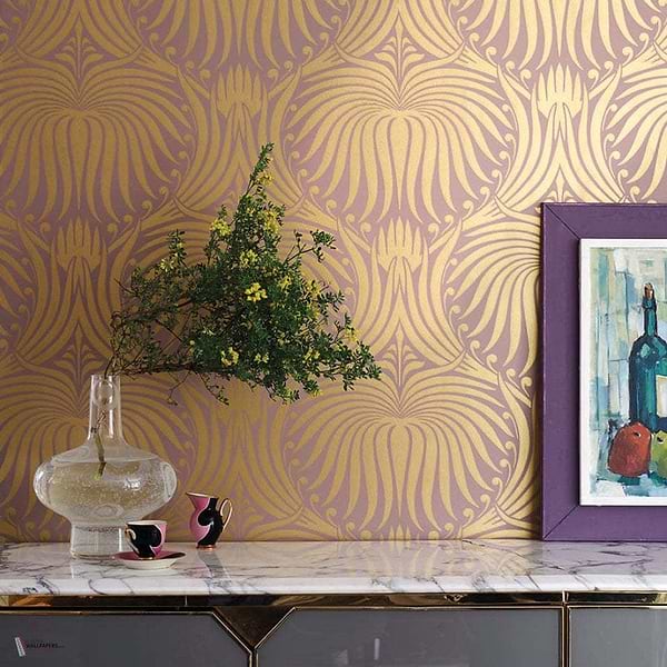 Lotus wallpaper van Farrow & Ball