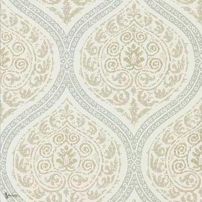 Madurai Tapete in Stone van Sanderson