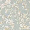 Magnolia & Pomegranate Tapete in Blue/Parchment van Sanderson